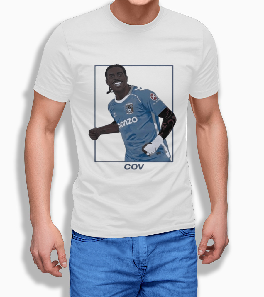 Coventry City FC Haji Wright Monzo Sponsor Premier League Comeback T-Shirt