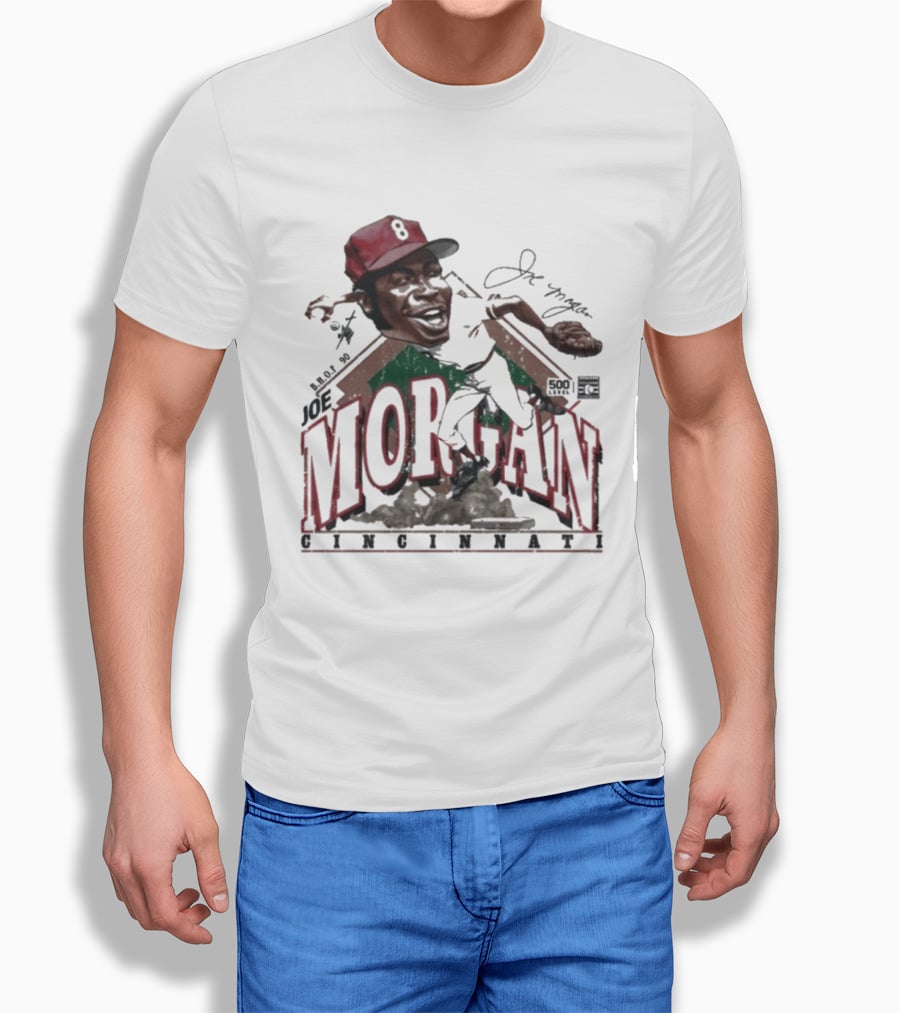Joe Morgan Cincinnati Bruce Stark Collection 1981 T-Shirt