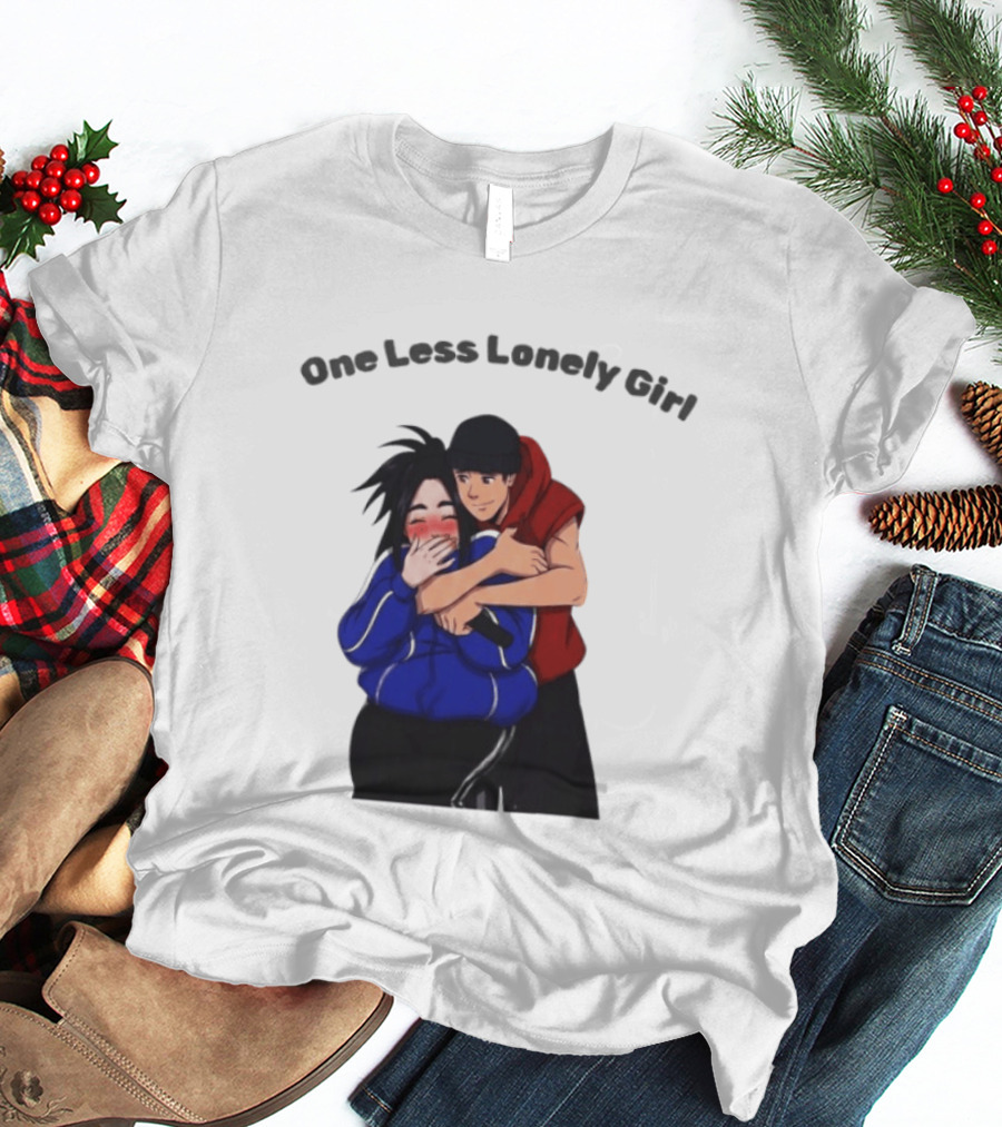 One Less Lonely Girl Justin Bieber Billie Eilish Coachella Hug 2026 T-Shirt