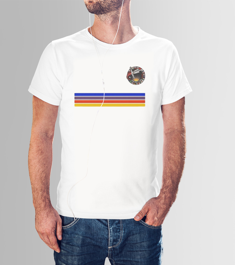 Ryan Gosling Project Hail Mary Mission Patch Rainbow Stripes T-Shirt