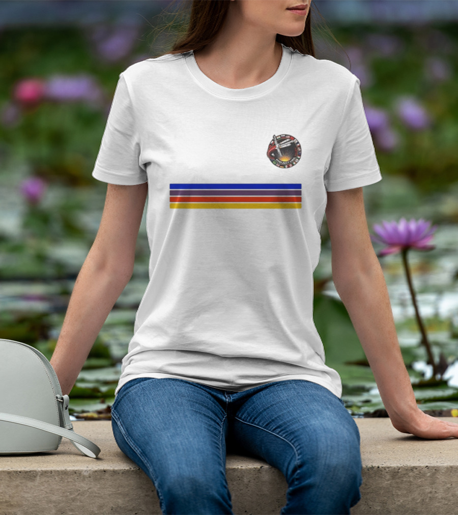 Ryan Gosling Project Hail Mary Mission Patch Rainbow Stripes T-Shirt