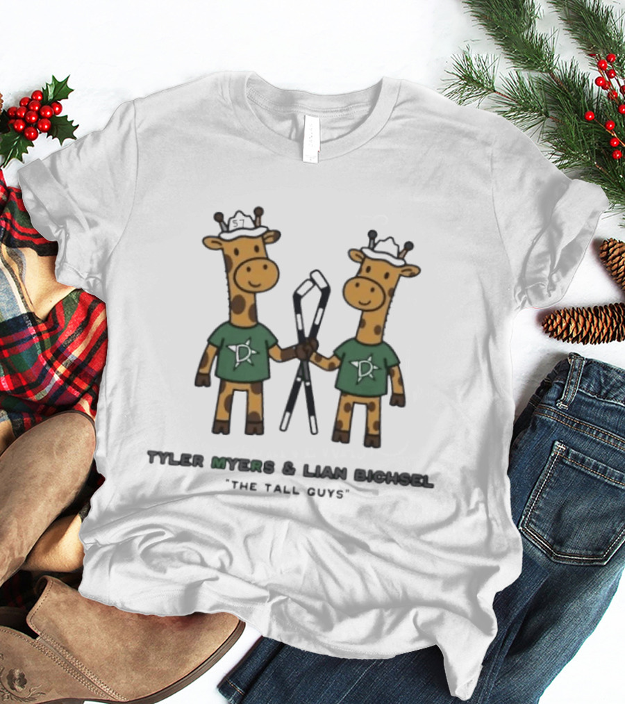 Tyler Myers Lian Bichsel The Tall Guys Giraffe T-Shirt