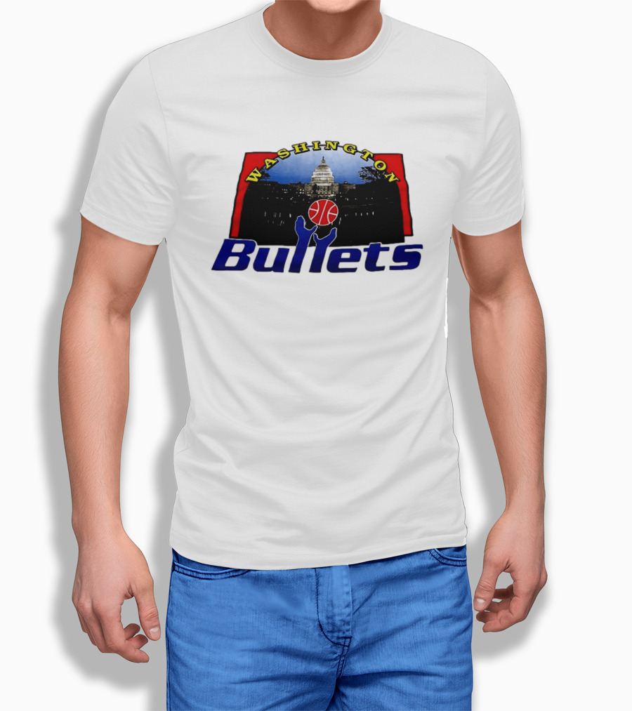 Washington Bullets Capitol Basketball T-Shirt