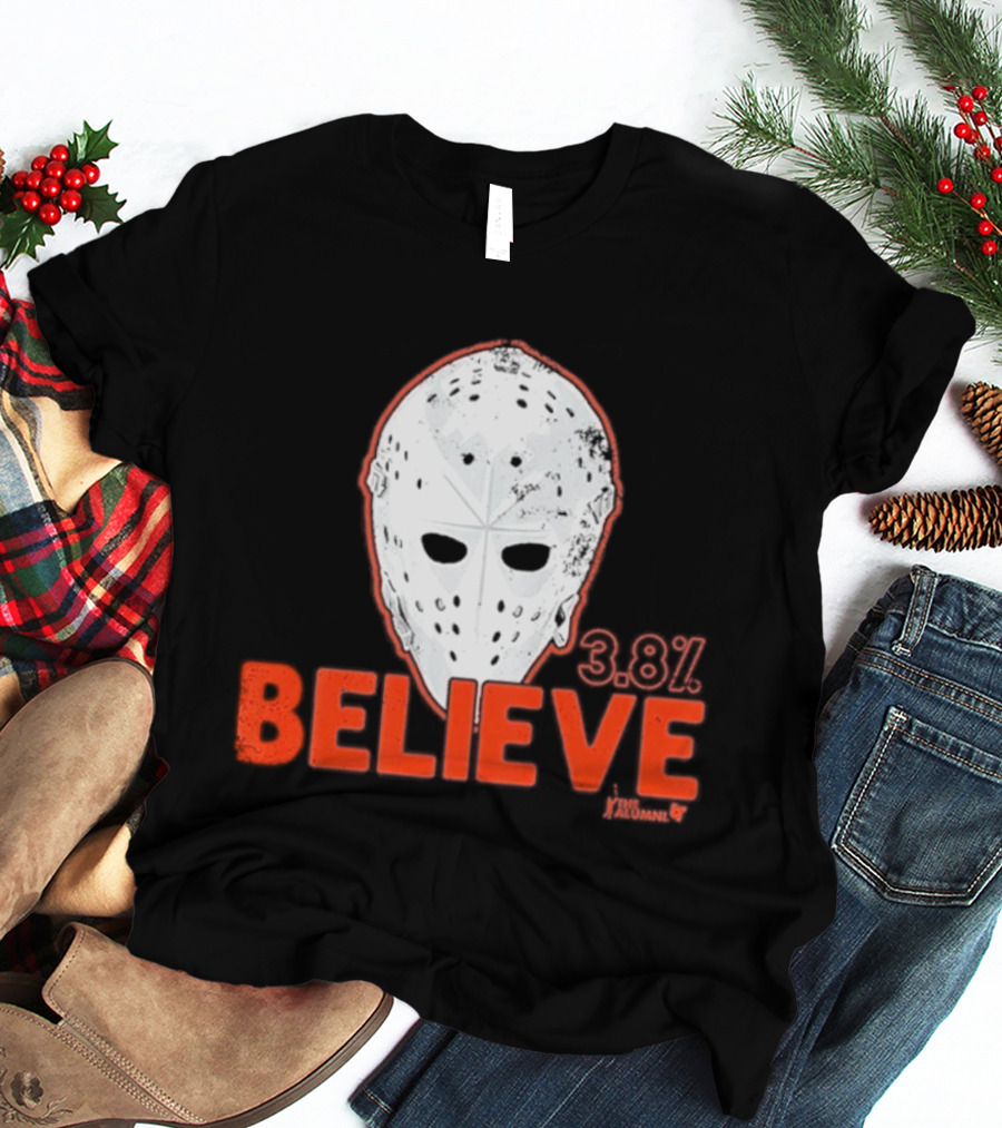 Bernie Parent Believe 33 Mask Philadelphia Hockey Legend T-Shirt
