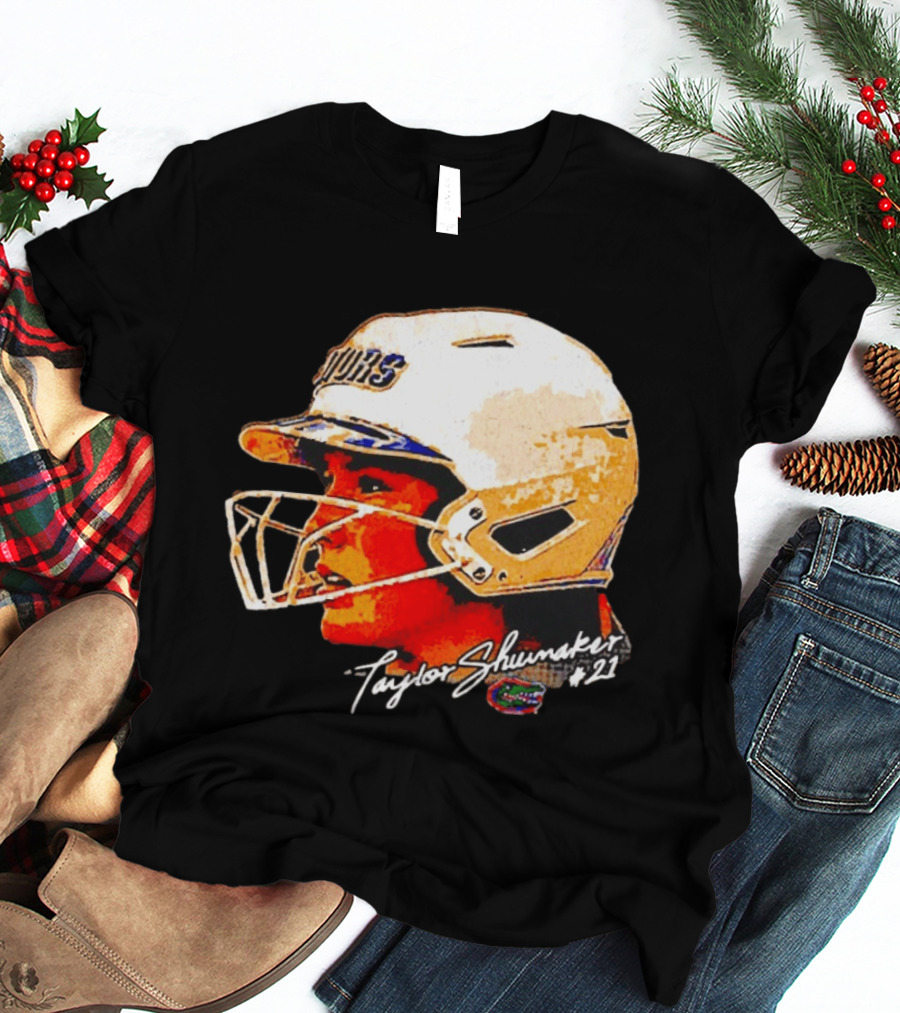 Taylor Shumaker Florida Gators Softball Big Head #21 T-Shirt