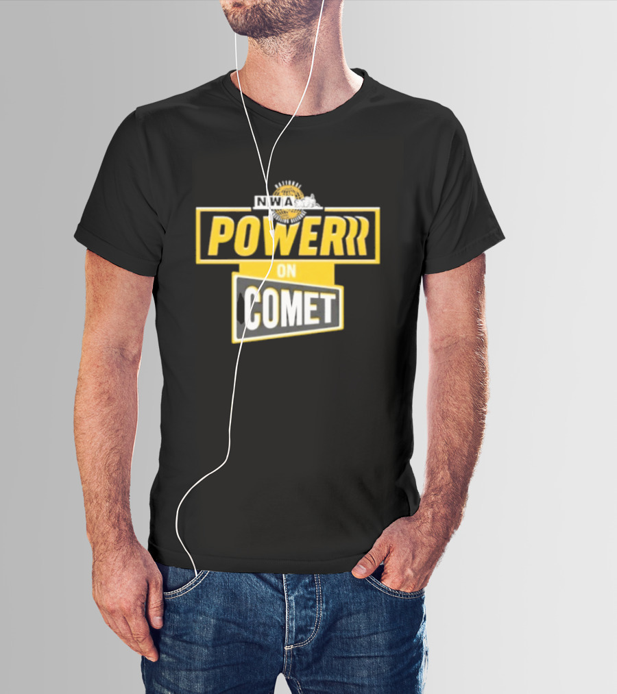 National Wrestling Alliance Powerrr On Comet Retro Sports Entertainment T-Shirt
