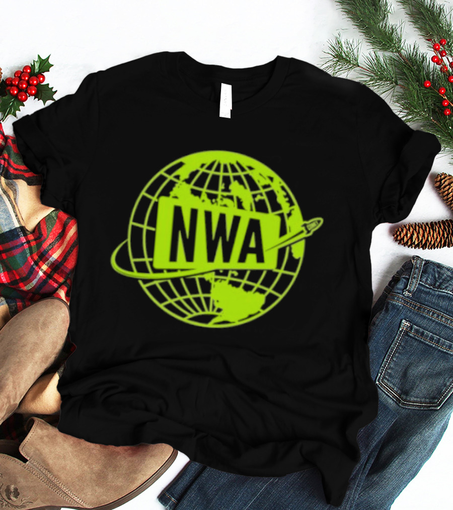 NWA National Wrestling Alliance Space Globe Comet Variant T-Shirt
