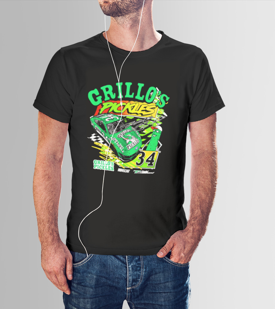Grillo's Pickles Race Car Todd Gilliland Front Row Motorsports #34 T-Shirt