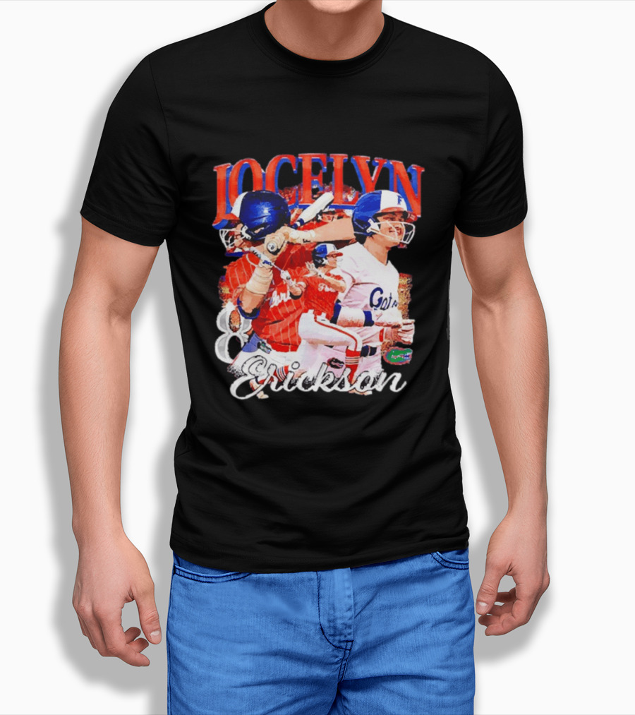 Jocelyn Erickson Florida Gators Softball Player Collage T-Shirt