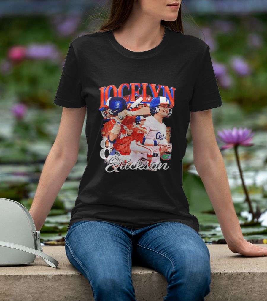 Jocelyn Erickson Florida Gators Softball Player Collage T-Shirt