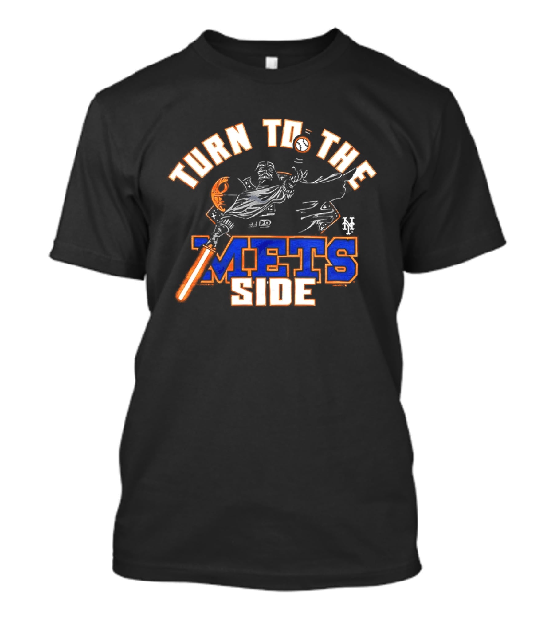 Turn To The Mets Side Darth Vader Star Wars Yankees Fans T-Shirt