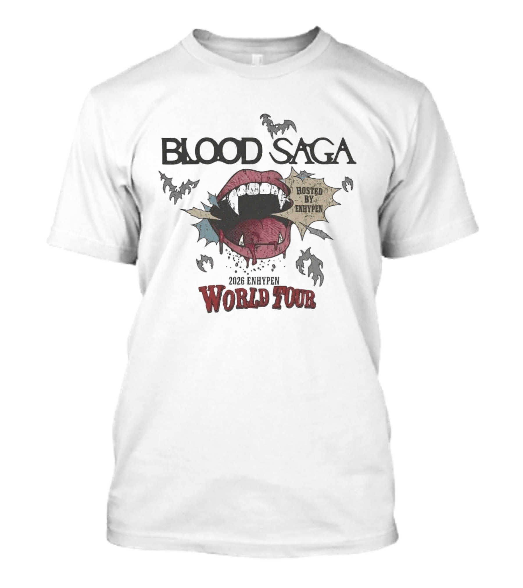 Blood Saga 2023 Hosted By Enhypen World Tour T-Shirt