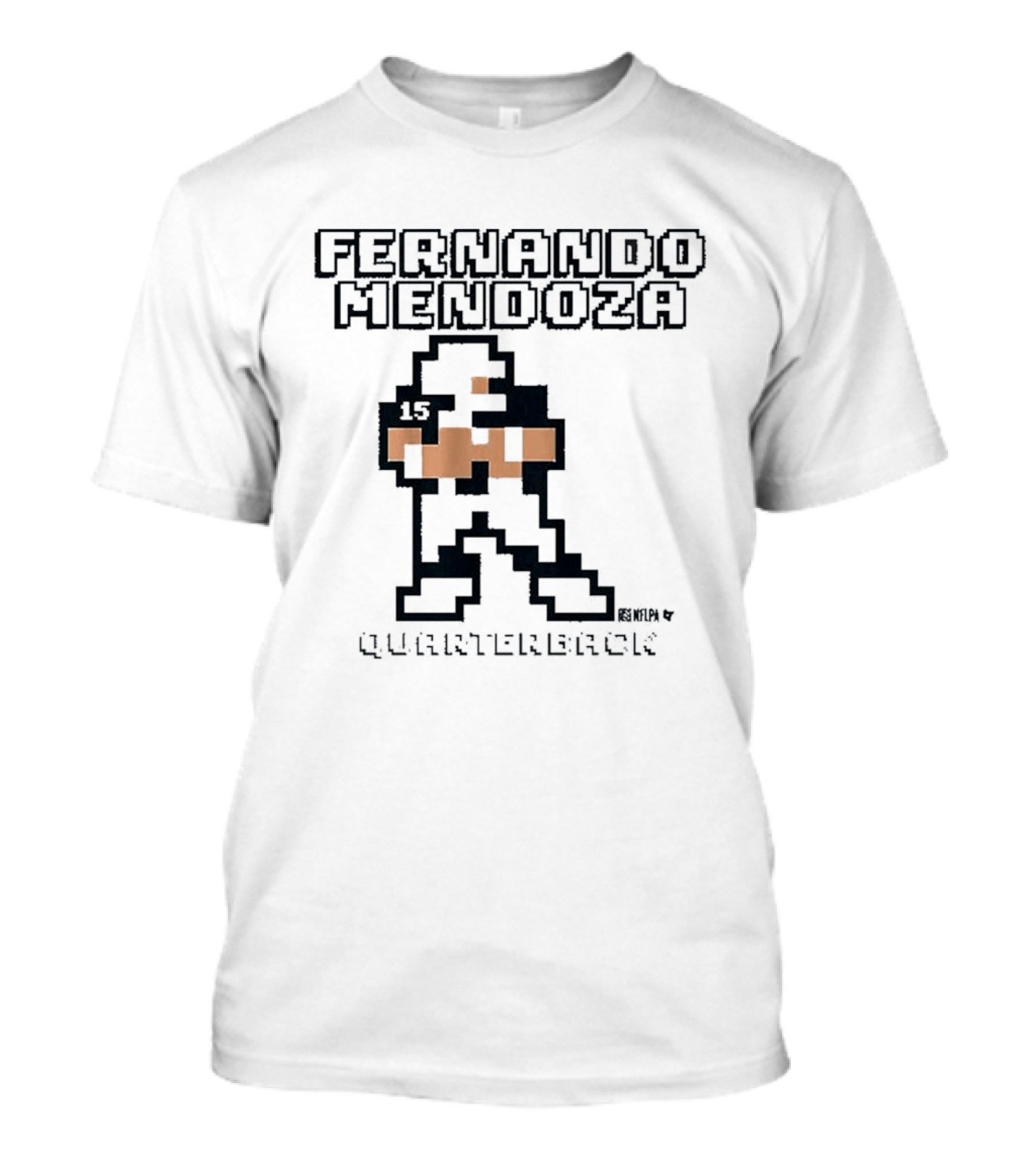 Fernando Mendoza 8 Bit Quarterback Pixels 15 T-Shirt