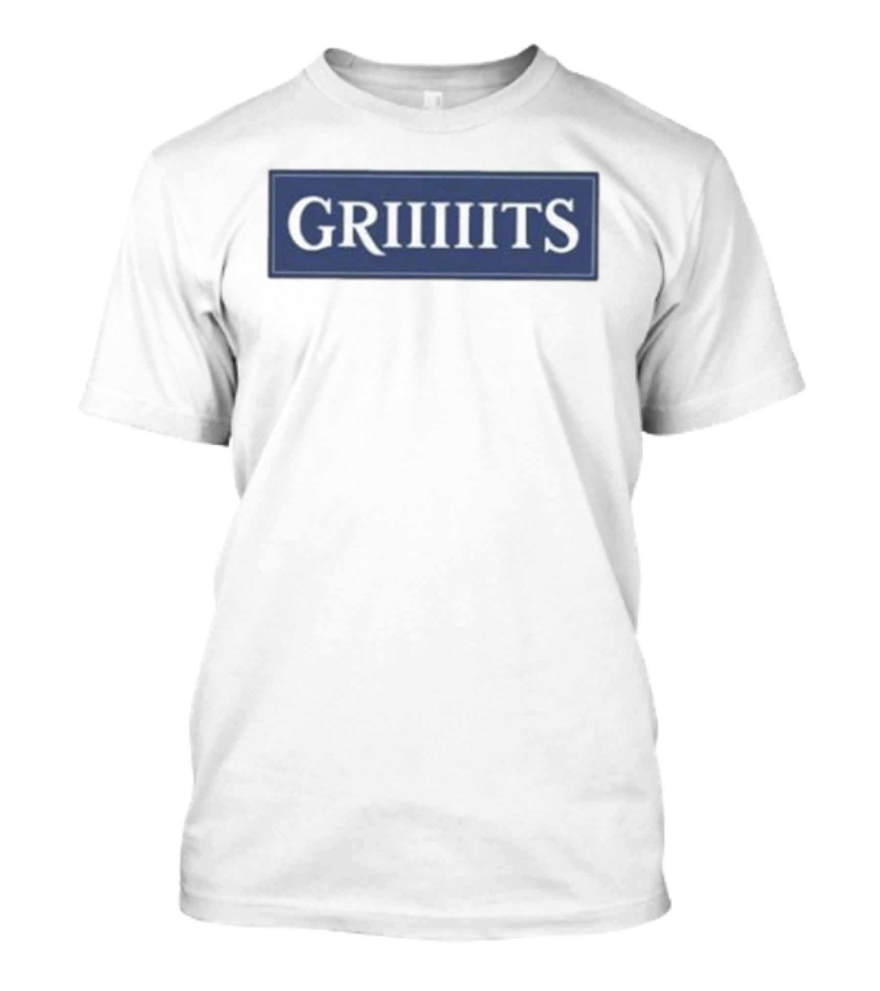 Jill Scott Miss Griiits Bold Text Rectangular Navy T-Shirt
