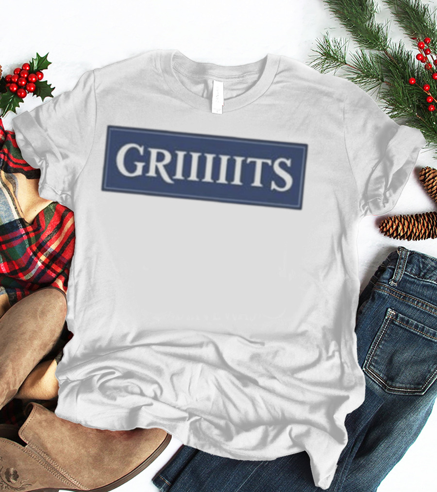 Jill Scott Miss Griiits Bold Text Rectangular Navy T-Shirt