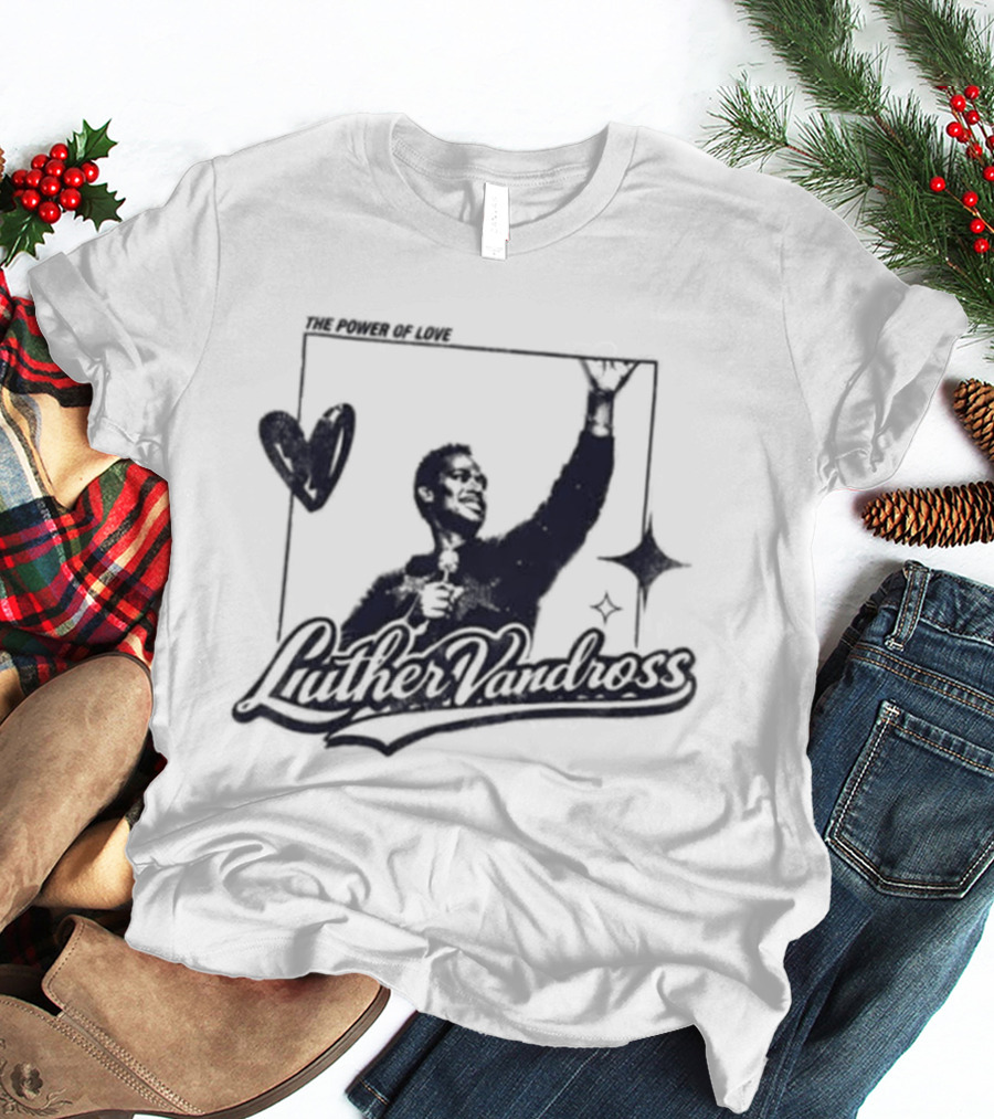 Luther Vandross R&B Only Power Of Love Heart And Star T-Shirt