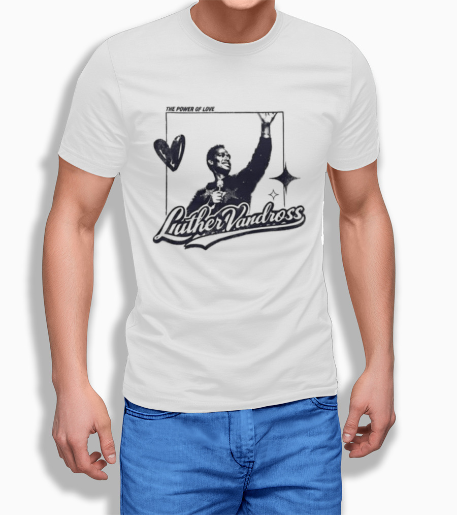 Luther Vandross R&B Only Power Of Love Heart And Star T-Shirt
