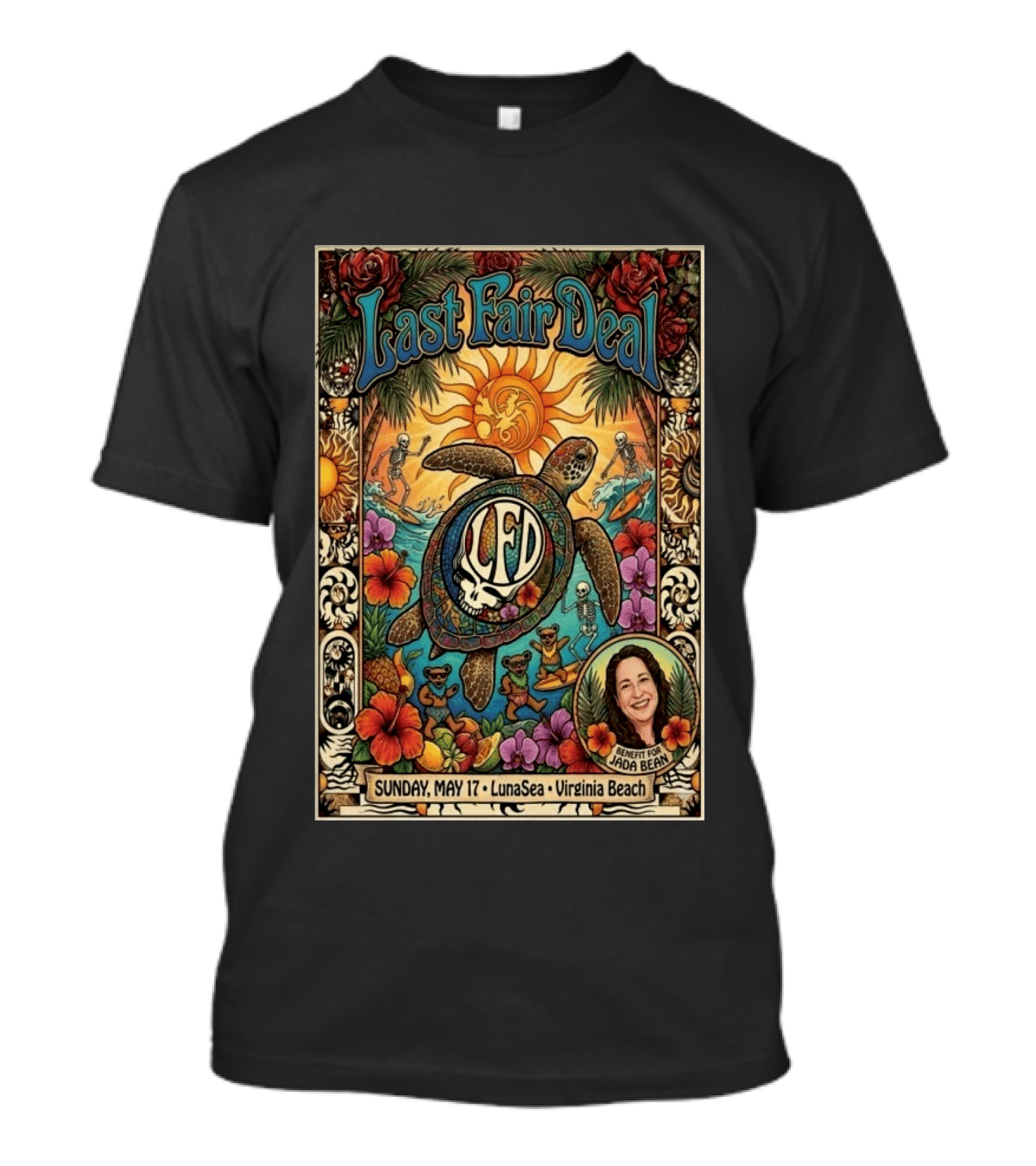 Last Fair Deal Virginia Beach LunaSea Turtle LFD May 17 2026 Benefit For Jada Bean T-Shirt