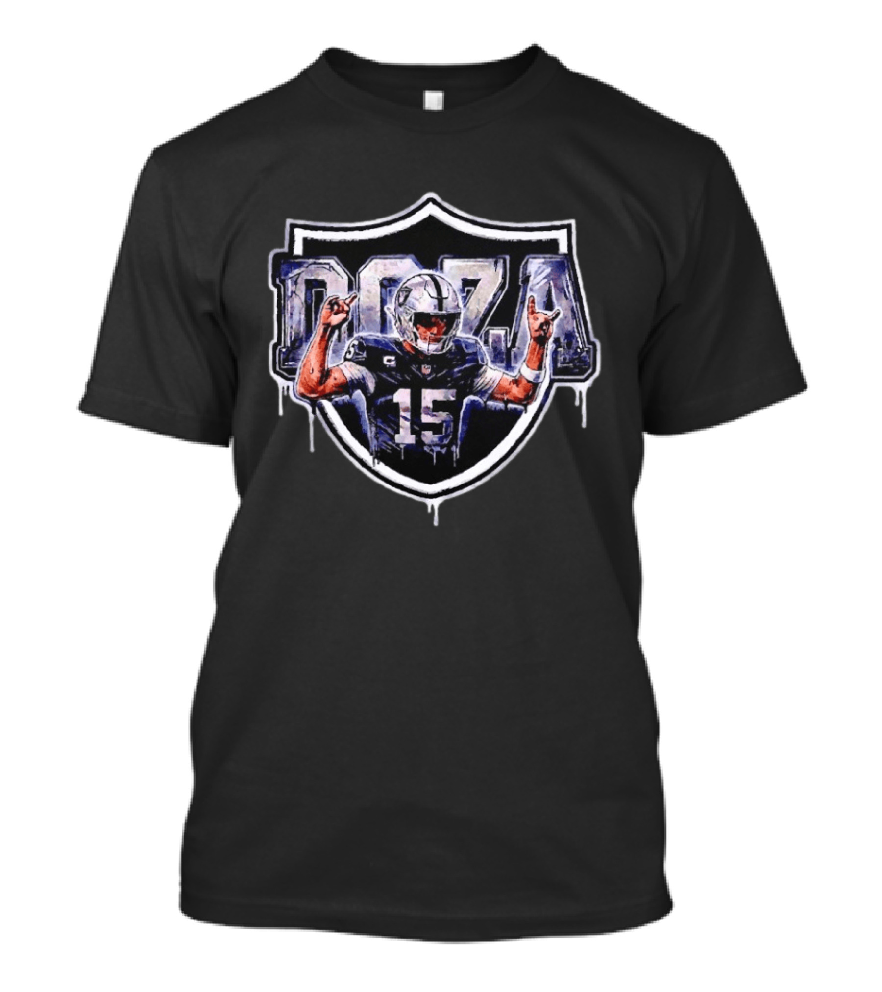 Doza 15 Las Vegas Raiders Football Quarterback T-Shirt
