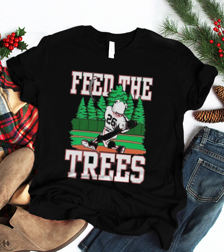 Feed The Trees Baseball Batter Forest Swing 28 T-Shirt