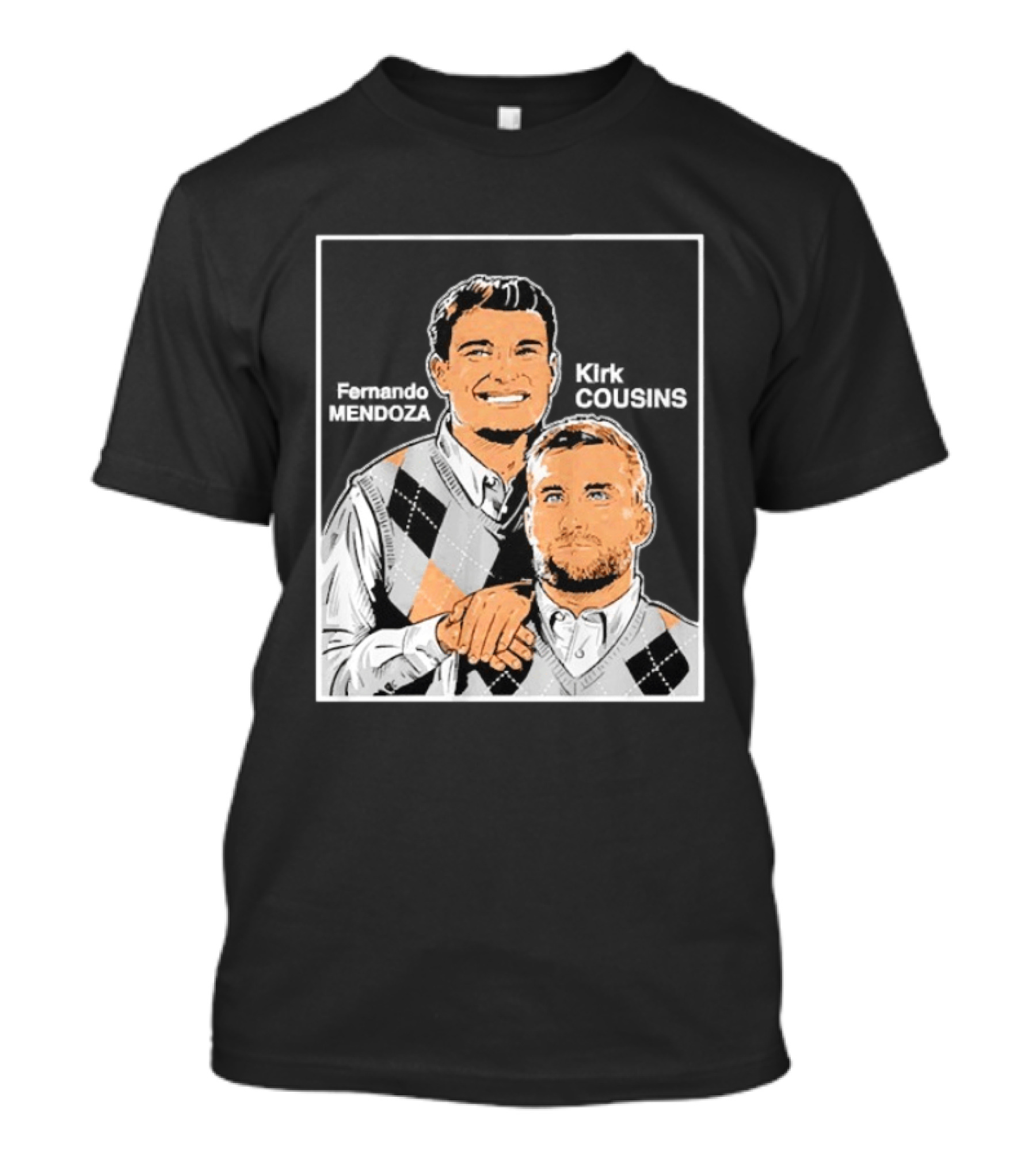 Fernando Mendoza Kirk Cousins Step Brothers Comedy Duo Parody Sweater Vest T-Shirt