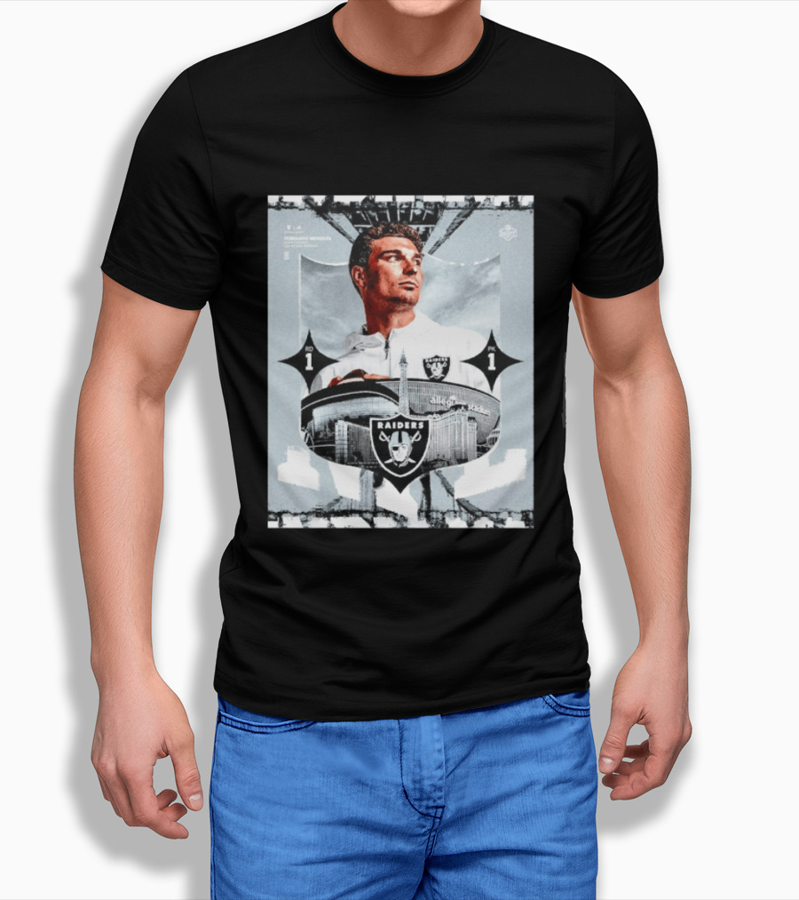 Fernando Mendoza Raiders Allegiant Stadium RD 1 PK 1 T-Shirt