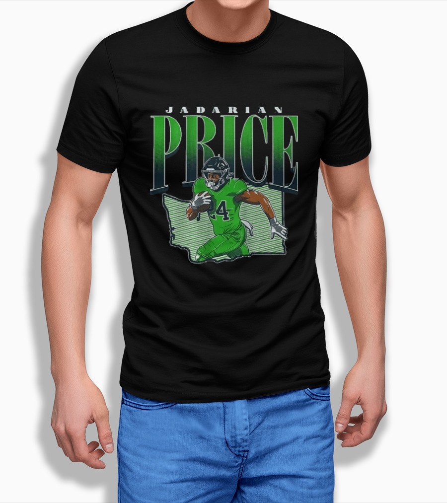 Jadarian Price Seattle Football 2026 Draft Prospect Player T-Shirt