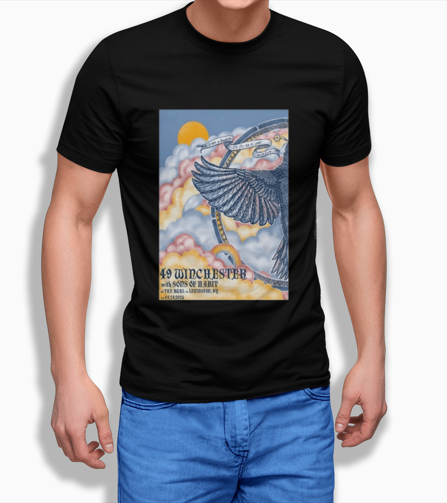 49 Winchester Sons Of Habit The Burl Lexington KY April 24 2026 Bird And Cloud T-Shirt