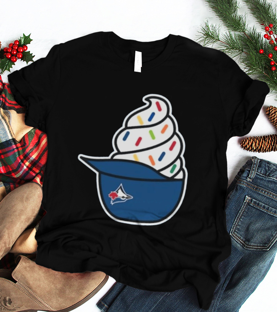 2026 Blue Jays Ice Cream Helmet Toronto Baseball Fan Cap Sundae T-Shirt
