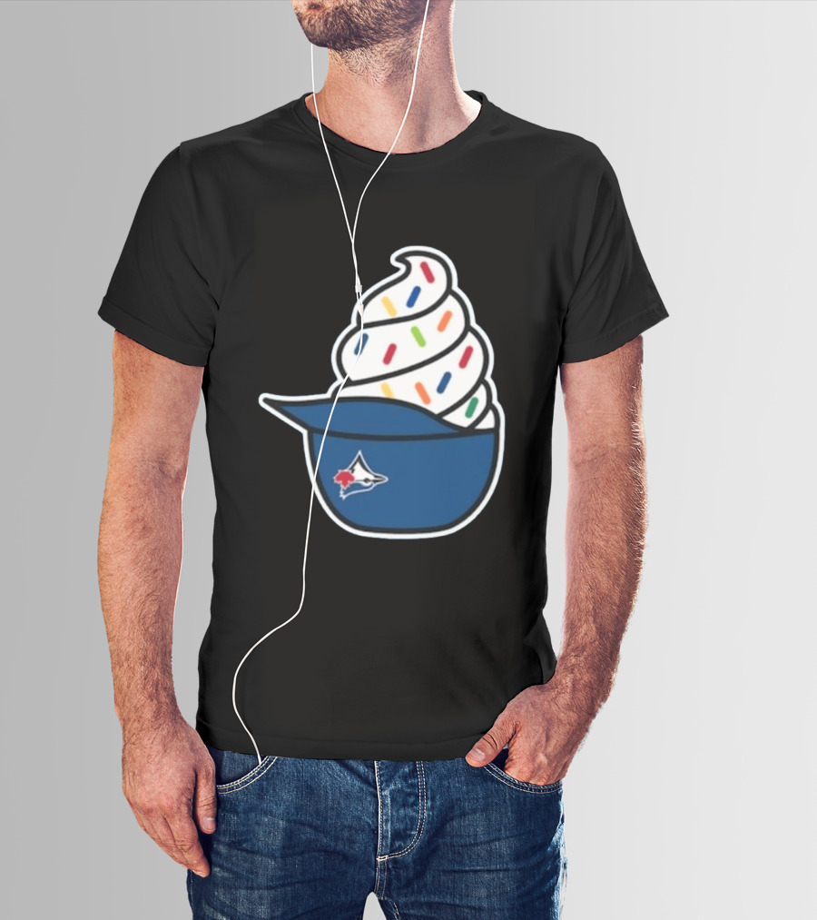 2026 Blue Jays Ice Cream Helmet Toronto Baseball Fan Cap Sundae T-Shirt