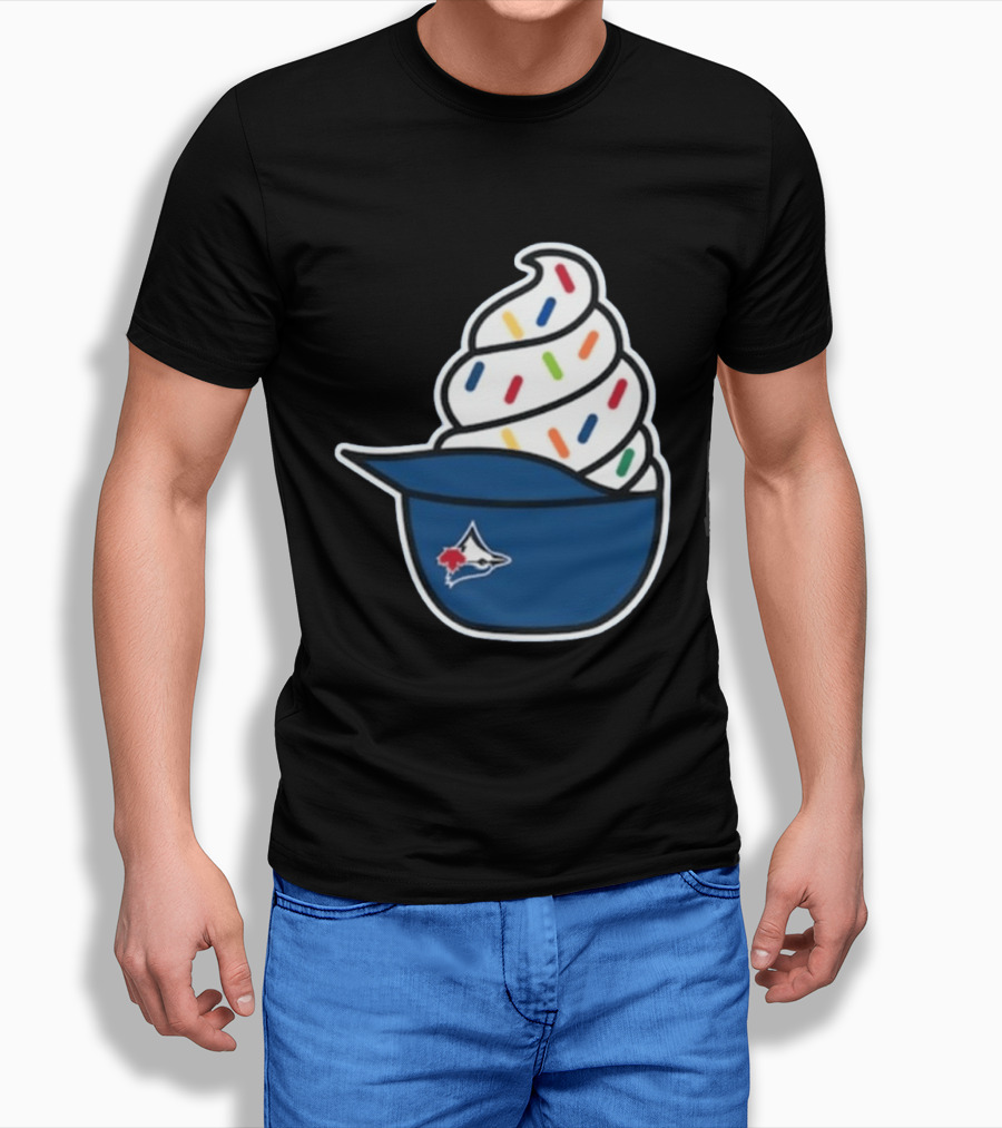 2026 Blue Jays Ice Cream Helmet Toronto Baseball Fan Cap Sundae T-Shirt