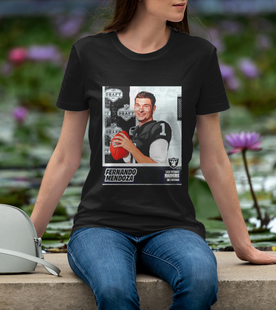 Fernando Mendoza Las Vegas Raiders 2026 Draft QB Indiana NFL T-Shirt