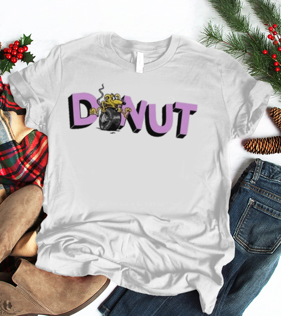 Donut Skrrrt The Rat Vintage Cartoon T-Shirt
