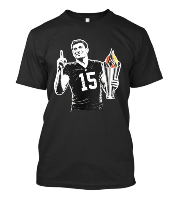 Las Vegas Torch Number 15 Football Player One Of 100 T-Shirt