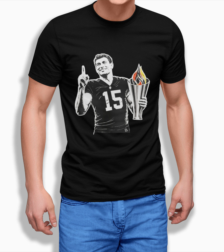 Las Vegas Torch Number 15 Football Player One Of 100 T-Shirt