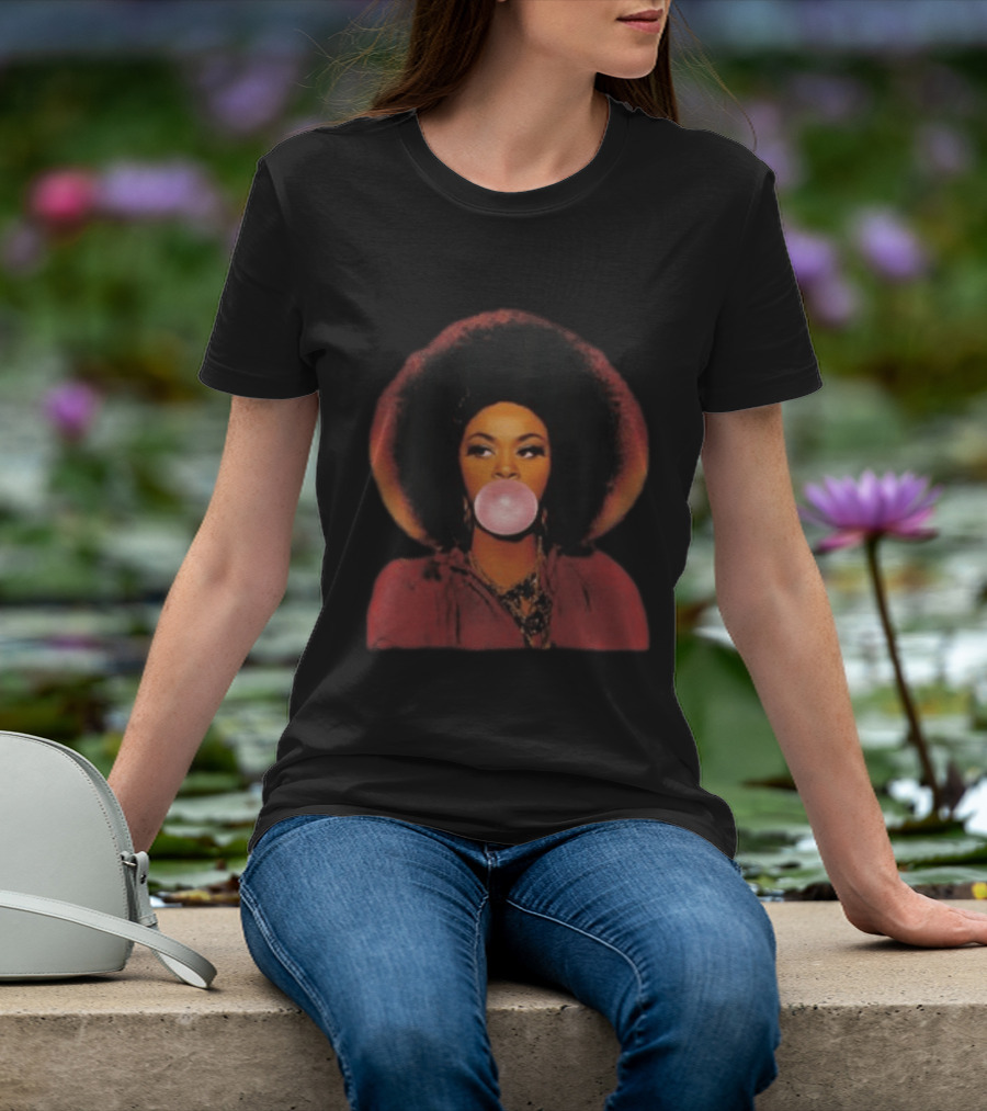 Miss Jill Scott Bubblegum Afro Silhouette Trend T-Shirt