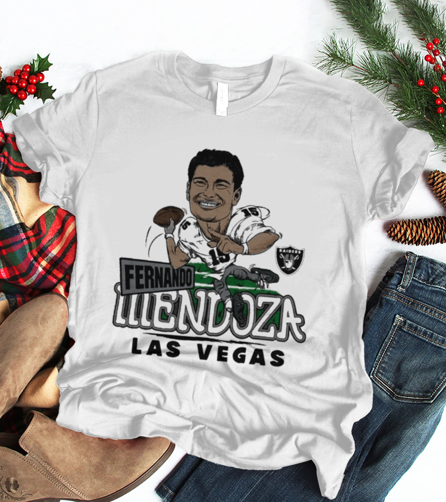 Las Vegas Raiders Fernando Mendoza Football Player T-Shirt