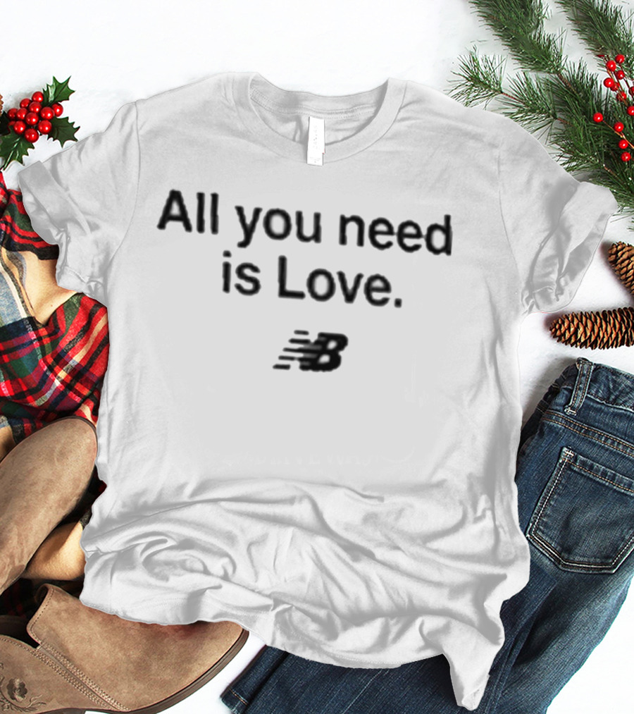 Notre Dame Fighting Irish All You Need Is Love New Balance T-Shirt