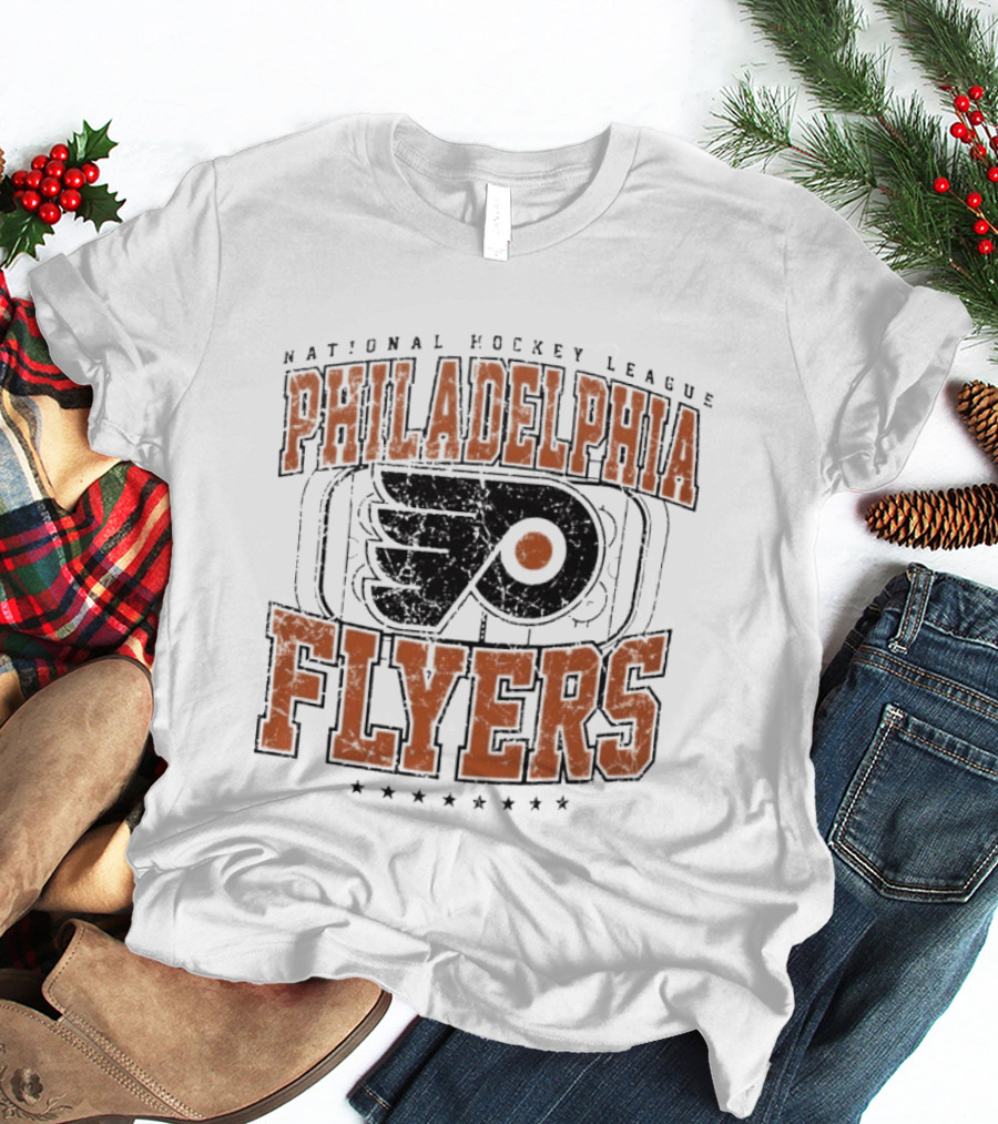 National Hockey League Philadelphia Flyers Distressed Rink T-Shirt