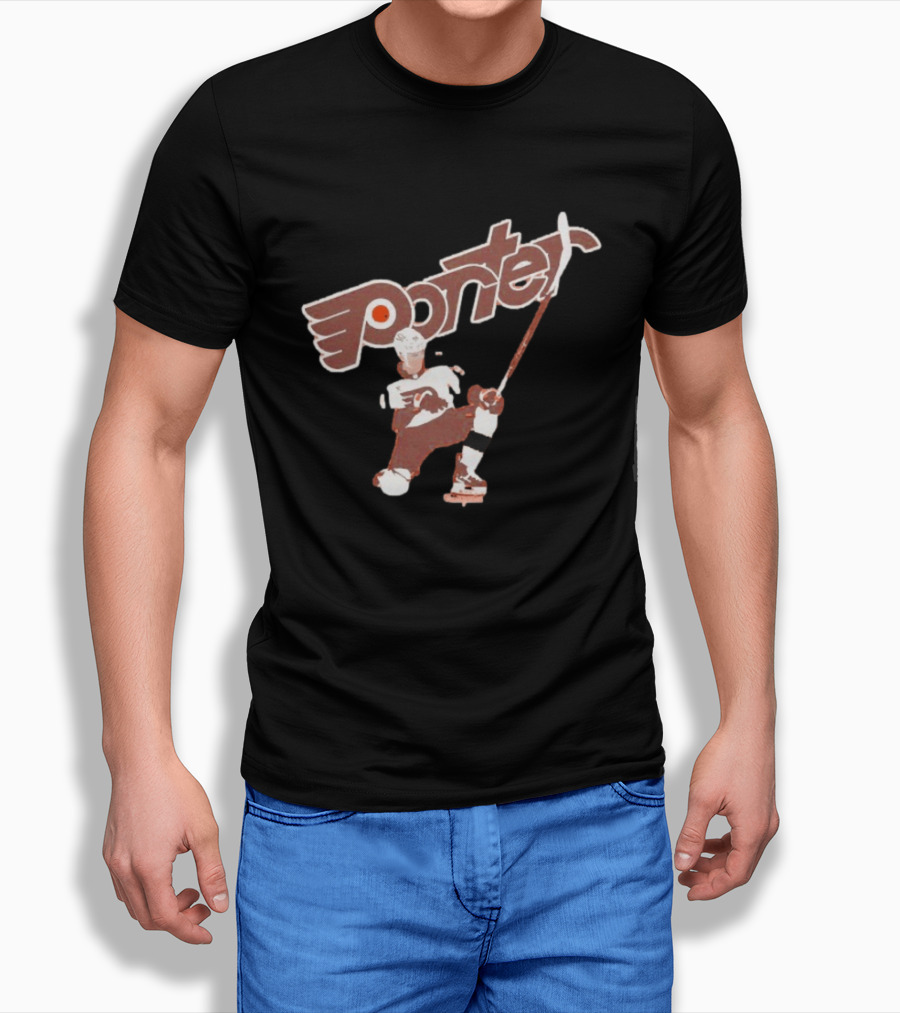 Porter Martone Philadelphia Flyers Hockey Player Action Pose T-Shirt