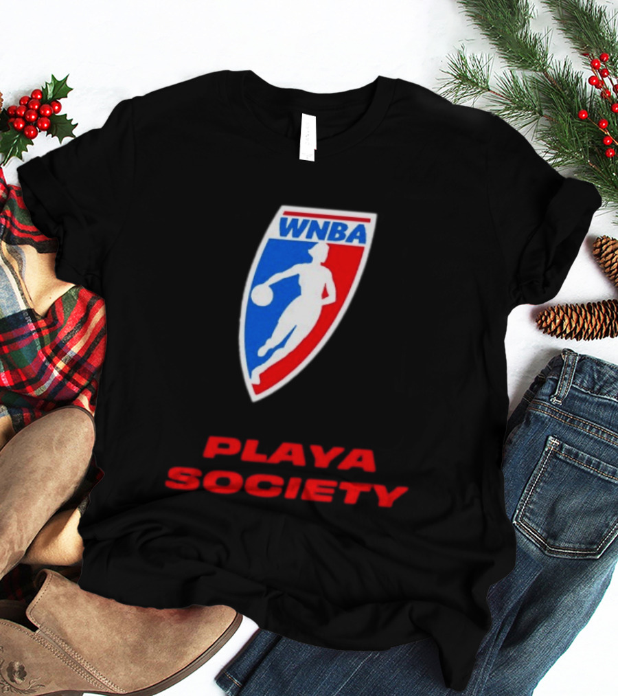WNBA Playa Society Women's National Basketball Association T-Shirt