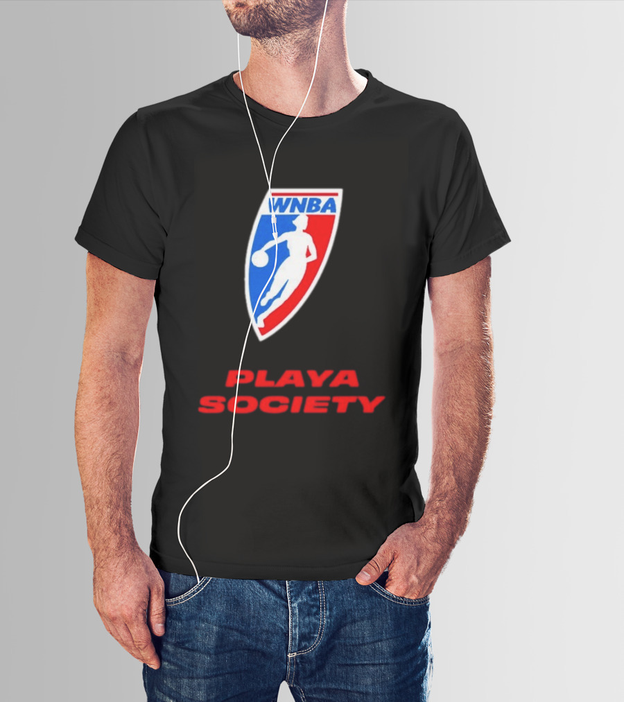WNBA Playa Society Women's National Basketball Association T-Shirt