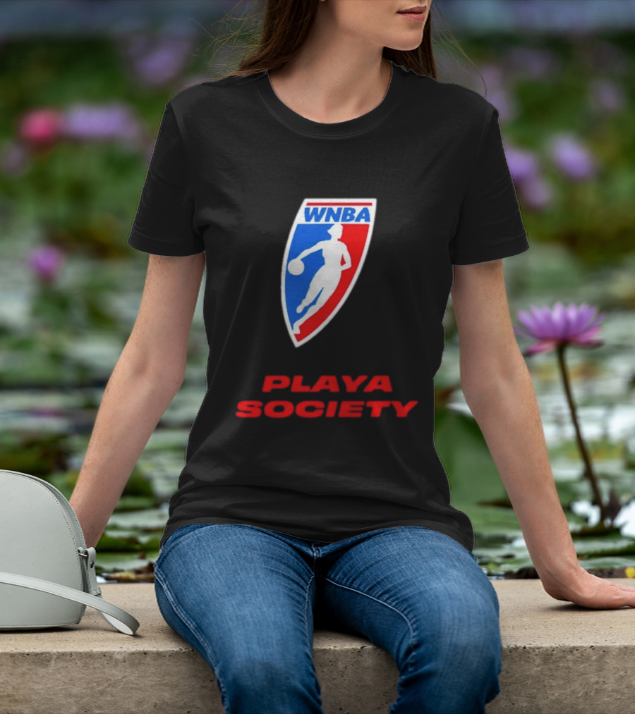 WNBA Playa Society Women's National Basketball Association T-Shirt