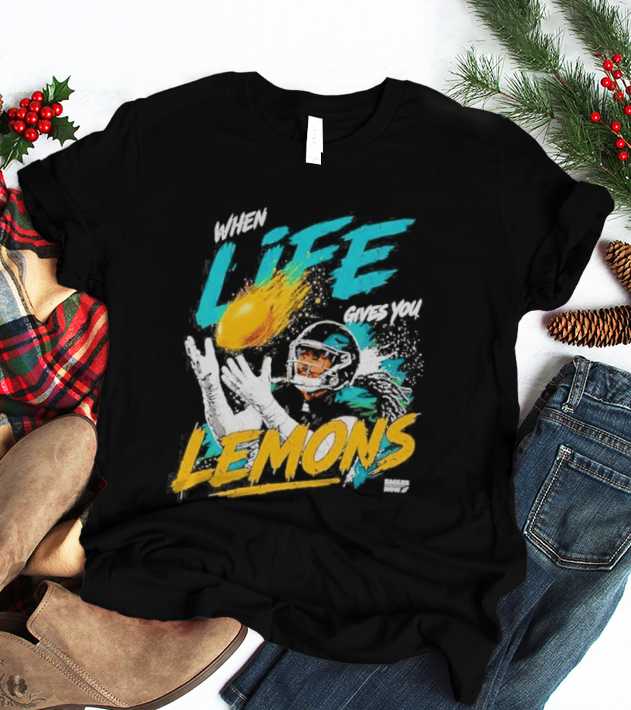 Philadelphia Eagles When Life Gives You Lemons Football Makai Lemon T-Shirt