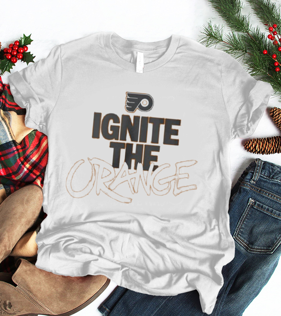 Puck Everybody Ignite The Orange Flyers Fan Rallying Cry T-Shirt
