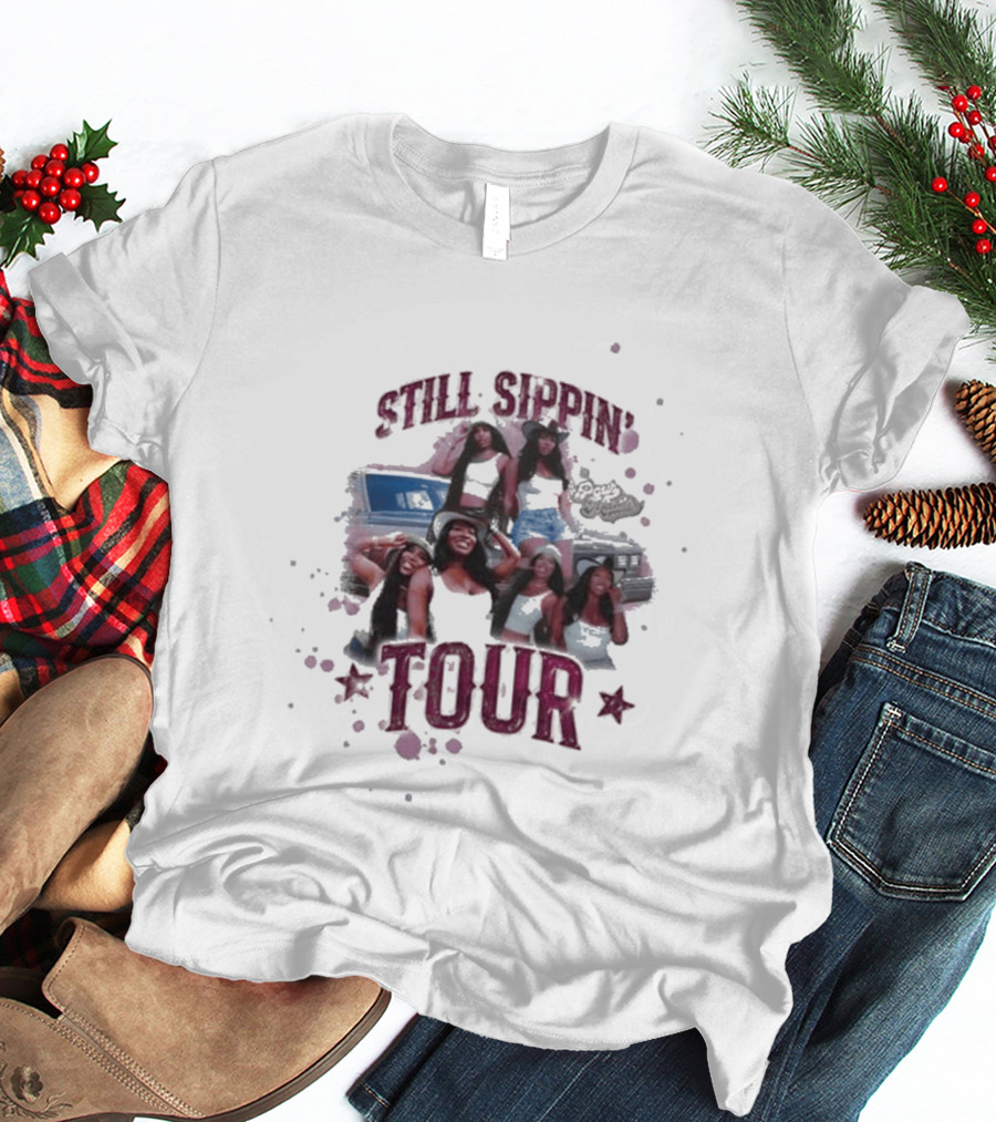 Still Sippin' Tour By Pour Minds Retro Vibe T-Shirt