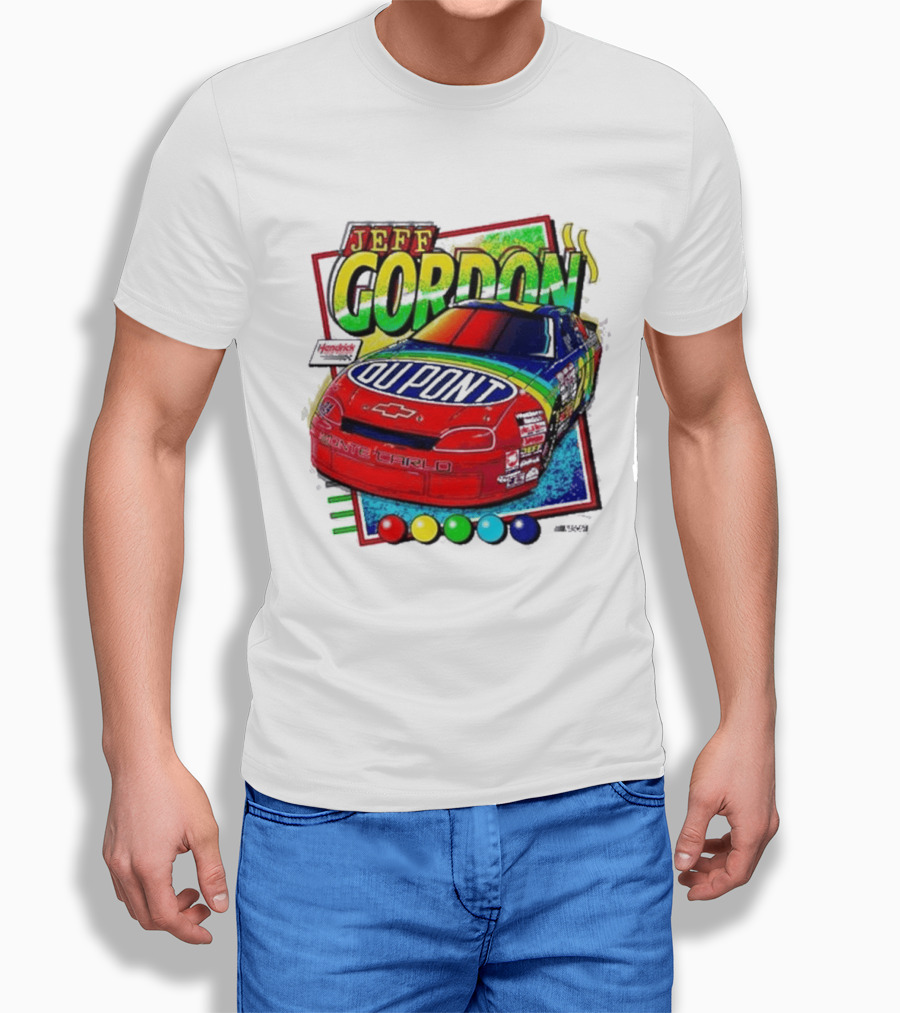 Hendrick Motorsports Jeff Gordon Dupont Chevrolet #24 Racing Car T-Shirt