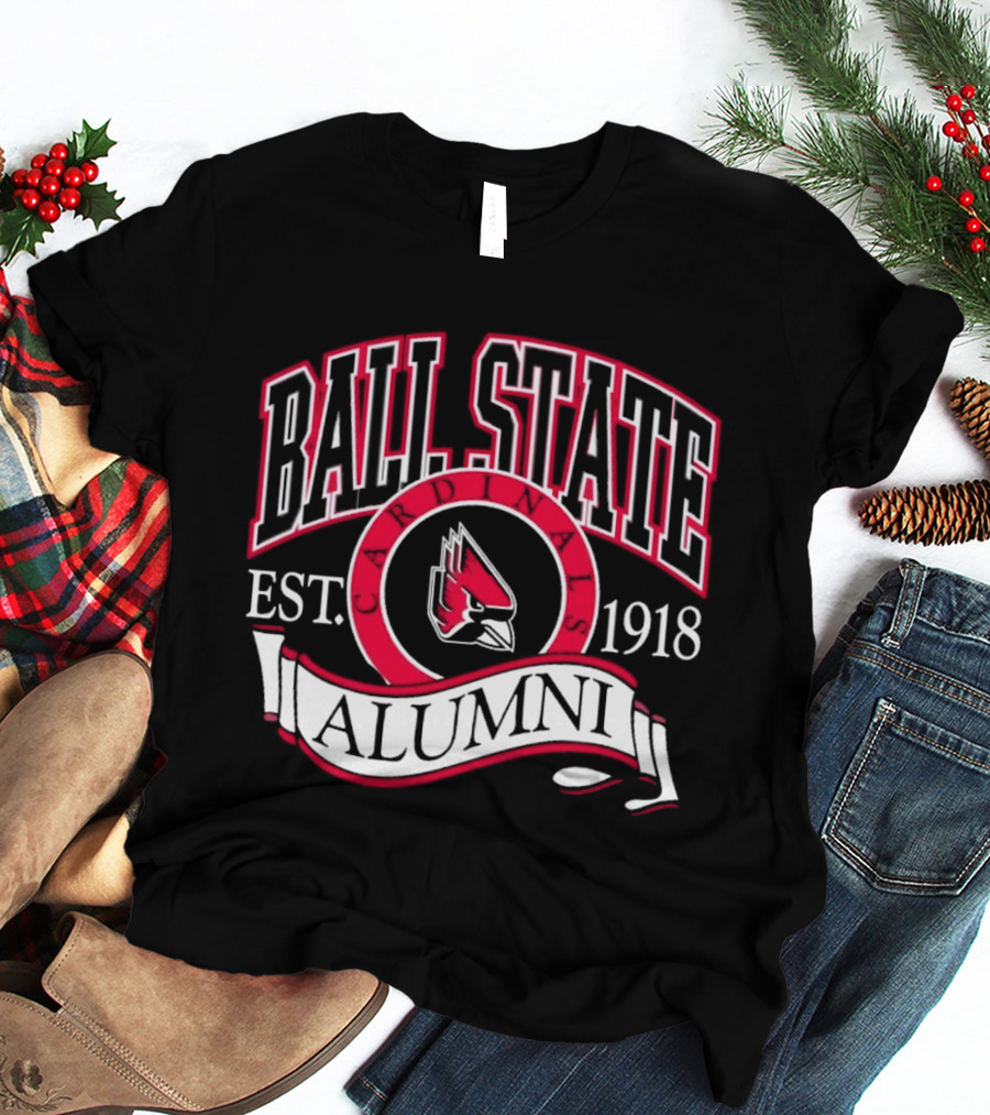 Ball State University Alumni Est. 1918 Cardinal T-Shirt