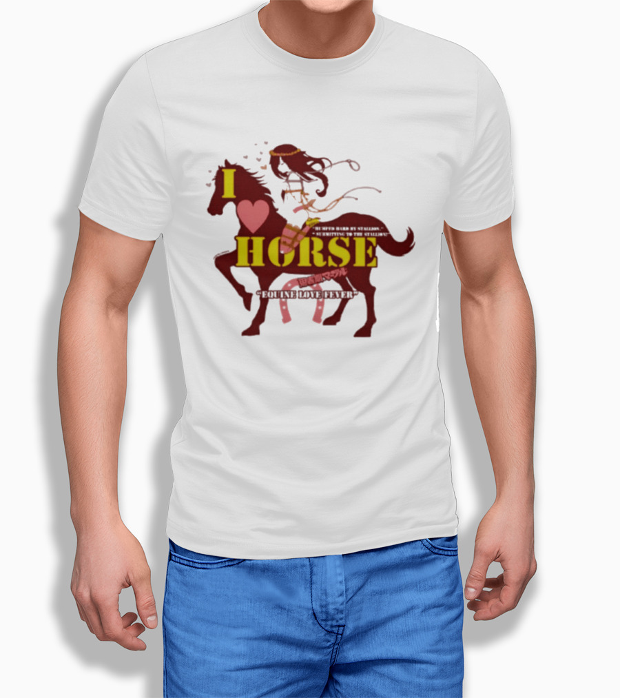 I Love Horse Equine Heart Fever T-Shirt