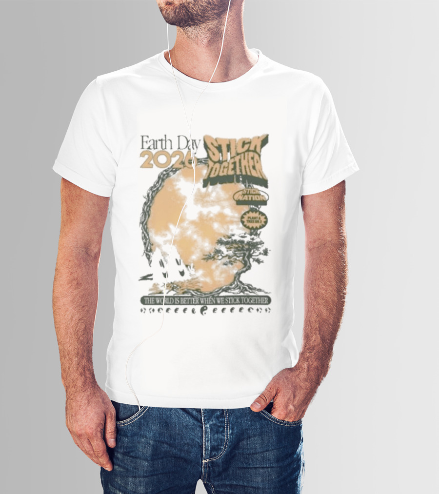 Earth Day 2026 Stick Together Save Animals Power Protection T-Shirt